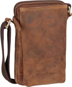 Greenburry Vintage 1553 Mobile Shoulderbag  in Braun (1.8 Liter), Umhängetasche von Greenburry