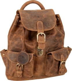 Greenburry Vintage 1711S  in Braun (9.5 Liter), Rucksack / Backpack von Greenburry