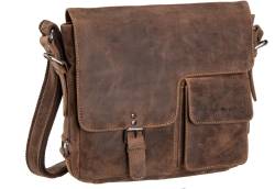 Greenburry Vintage Revival Messenger 1913  in Braun (10.6 Liter), Umhängetasche von Greenburry