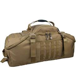 Greencity Reisetasche für Wochenende, wasserdicht, klein, groß, für Männer und Frauen, 25 l, 42 l, 68 l, Coyote, 42L,(23x12x9)Inches von Greencity