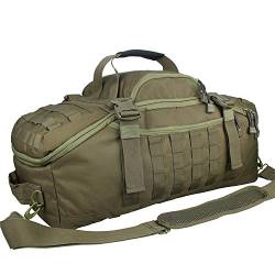 Greencity Reisetasche für Wochenende, wasserdicht, klein, groß, für Männer und Frauen, 25 l, 42 l, 68 l, Grün , 42L,(23x12x9)Inches von Greencity