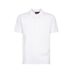 Poloshirt Herren, T-Shirt mit Kragen, Polo Shirt Basic, Polohemd Herren einfärbig, Premium Qualität, weiß, S von Greenpark