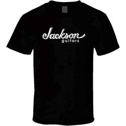 Jackson Guitars Logo New Vintage Shirt Black White Tshirt Men's Black L von Greg