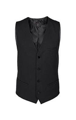 Greiff Größe 106 Gastro Moda Herren Service Weste Regular Fit Schwarz Modell 8202 von Greiff