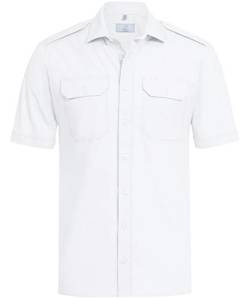 Greiff Größe 37/38 Corporate Wear Basic Herren Pilothemd neues Modell Kurzarm Regular Fit Weiss Modell 6731 von Greiff