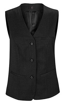 Greiff Größe 40 Corporate Wear Basic Damen Weste Comfort Fit Schwarz Modell 1249 von Greiff