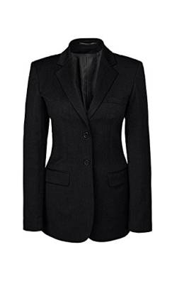 Greiff Größe 50 Corporate Wear Basic Damen Blazer Comfort Fit Schwarz Modell 1414 von Greiff