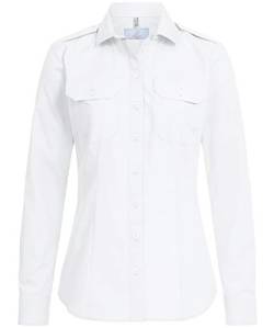 Greiff Größe 50 Corporate Wear Basic Damen Pilotbluse Neues Modell Regular Fit Langarm Weiss Modell 6570 1458 von Greiff