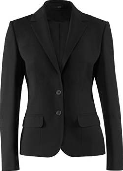 Greiff Größe 50 Corporate Wear Premium Damen Blazer Comfort Fit Schwarz Modell 1441 von Greiff