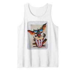 WB 100: Gremlins Popcorn Time With Stripe And Gizmo Tank Top von Gremlins