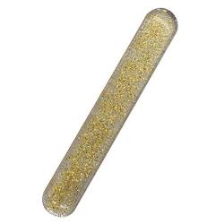 Grendly Glasnagelfeile Crystal Nail Shiner Nano Mini Puffer Block mit Tragbarer HüLle für NatüRliche NäGel Gelb von Grendly