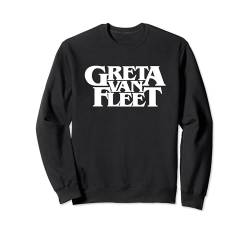 Offizielles Greta Van Fleet White Logo Sweatshirt von Greta Van Fleet