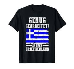 Urlaub Grieche Griechenland T-Shirt von Griechenland Grieche Griechisches Geschenk