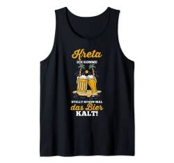 Kreta ich komme stellt schon mal das Bier kalt Tank Top von Griechenland Grieche Kreta Geschenk