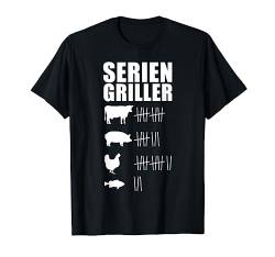 Grillen Griller Wurst BBQ Grill-Fan Männer Seriengriller T-Shirt von Griller Grafiken und Mehr