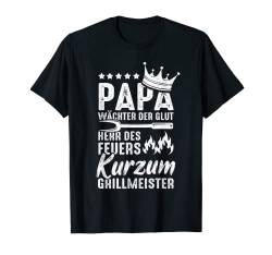 Herren Papa Wächter Der Glut Herr Des Feuers Kurzum Grillmeister T-Shirt von Grillmeister Grillen Grill Bekleidung & Geschenke