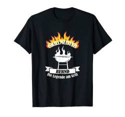 Grillmeister Bernd Vorname Name Mann Geschenk T-Shirt von Grillmeister T-Shirts Name Geschenk Vorname Lustig