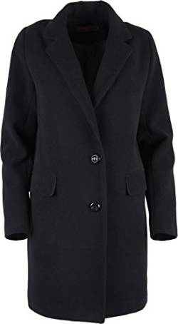 Grimada A65 Damen Mantel Klassischer Wollmantel Cootic (schwarz, L/40) von Grimada