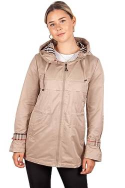 Grimada Damen Übergangsjacke Camille mit Kapuze (38, braun) von Grimada