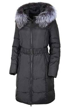 Grimada Damen Wintermantel Jacke SALCO mit Echtfell (38, blau) von Grimada