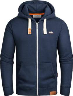 Grin&Bear Herren Kapuzenpullover Navy, M, GEC022 von Grin&Bear