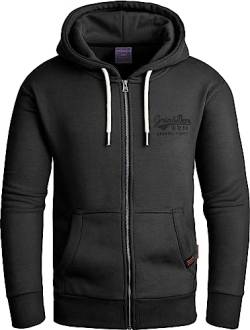 Grin&Bear Hoodie Herren Sweatshirt GEC603 Schwarz XL von Grin&Bear