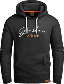 Grin&Bear Hoodie Herren Sweatshirt GEC703 Schwarz L von Grin&Bear