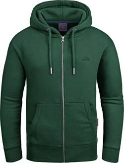 Grin&Bear Hoodie Herren Sweatshirt mit Reißverschluss GEC605 Gruen S von Grin&Bear