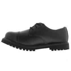 Grinders Mens Regent CS Black Leather Shoes 9 UK von Grinders