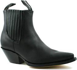 Herren Mühlen Mustang Schwarze Schlüpfen Cowboy Western Chelsea Stiefelette 38 von Grinders