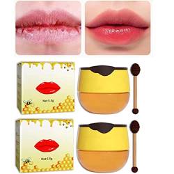 2022 Honey Lip Mask Sleeping Lip Mask, Propolis Moisturizing Honey Lip Mask Lip Balm Nourishing Anti-Wrinkle Lip Care, Restore, Hydrate & Plump Dry, Chapped Lips (1 Pcs) von Grindrom