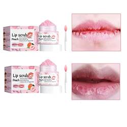 2022 Lip Scrub Feuchtigkeitsspendendes Peeling Balsam Lippenpeeling für die Reparatur von trockenen, zufriedenen und schälenden und rissigen Lippenbehandlung, Schlaf-Lippenmaske (2 Stück) von Grindrom