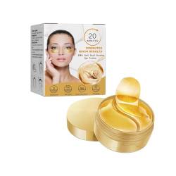 24k Gold Snail Under Eye Patches, Collagen Eye Mask, Hydrating Hyaluronic Acid Anti-Aging for Puffy Eyes, Fine Lines, Fine Lines, Firming Brightening Eyes for Women 60pcs (1pcs) von Grindrom