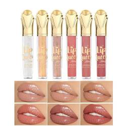 Tinted Lip Gloss, Metallic Diamond Plumping Lip Stick, Lip Stain Tint, Waterproof Long Lasting Lip Balm, Shine Shimmer lip Glossy for Makeup Sexy Clear Liquid Blush (#06) von Grindrom