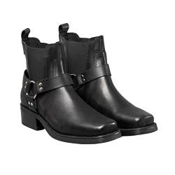 Gringos Herren Harley Harness Leder Stiefeletten (40 EU / 6UK) (Schwarz) von Gringos