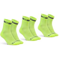 GripGrab Classic Regular Cut 1er und 3er Set Sommer Fahrradsocken Rennrad Mountainbike Indoor Cycling Radsport Socken von GripGrab