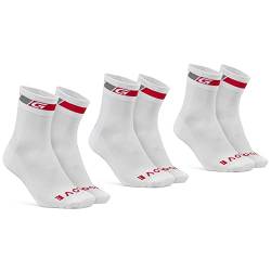 GripGrab Classic Regular Cut 1er und 3er Set Sommer Fahrradsocken Rennrad Mountainbike Indoor Cycling Radsport Socken von GripGrab