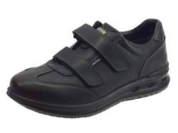 Grisport Antistatische Active Schuhe aus schwarzem Leder mit doppeltem Klettverschluss, Schwarz , 41 EU von Grisport