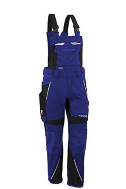 Grizzlyskin Latzhose Kornblau/Schwarz L60 - Workwear Arbeitshose für Männer & Damen, Unisex Blaumann, Codura-Schutzhose mit vielen Taschen von Grizzlyskin