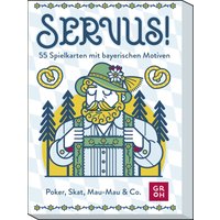 Servus! 55 Spielkarten mit bayerischen Motiven von Groh Verlag