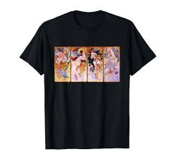 Vier Jahreszeiten von Mucha T-Shirt von Große Gemälde Shirt Designs
