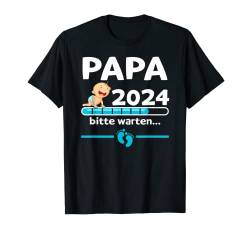 Herren Zukünftiger Vater werdender Papa Ich werde Papa 2024 T-Shirt von Großer Bruder 2024 Babyparty Baby Ankündigung