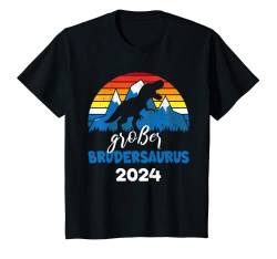 Kinder Großer Bruder 2024 Dino Dinosaurier Brudersaurus Geburt Baby T-Shirt von Großer Bruder 2024 Geschenke Geburt & Babyparty