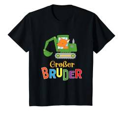 Kinder Großer Bruder Bagger T-Shirt Fuchs Baby Ankündigung Geschenk T-Shirt von Großer Bruder Geschenke