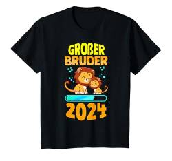 Kinder Großer Bruder 2024 Geburt Geschwister Familie Party Löwen T-Shirt von Großer Bruder Geschwister Löwe Geschenke & Designs