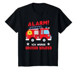 Kinder Ich werde großer Bruder Shirt Feuerwehr - Ankündigung Baby T-Shirt von Großer Bruder T-Shirt - Geschenk