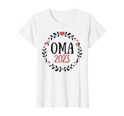 Oma 2023 Wird Geladen Großmutter Omi Enkel Familie Uroma T-Shirt von Großmutter Geschenk Für Oma Muttertag Enkel Omi