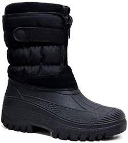 Groundwork LS87 Muckers Mukker Damen Schneestiefel für den Winter, wasserdicht, gefüttert, - Schwarz V - Größe: 39 EU von Groundwork