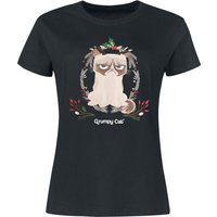 Grumpy Cat T-Shirt - Grumpy Christmas - M bis XXL - für Damen - Größe L - schwarz  - EMP exklusives Merchandise! von Grumpy Cat