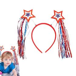 Unabhängigkeitstag Stirnband, Patriotisches Stirnband,Niedlicher Haarreifen für den Unabhängigkeitstag | Patriotisches Partyzubehör, Partyzubehör, Dekorationen zum Feiern der Freiheit von Gruwkue